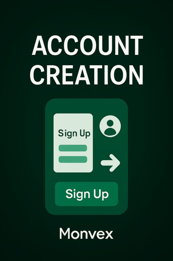 Monvex Account Creation Pi